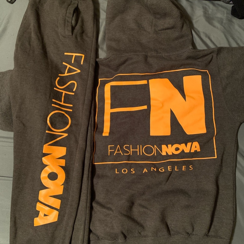 Fashion nova hoodie and matching jogging pants